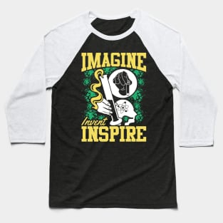 Imagine Invent Inspire Science Baseball T-Shirt